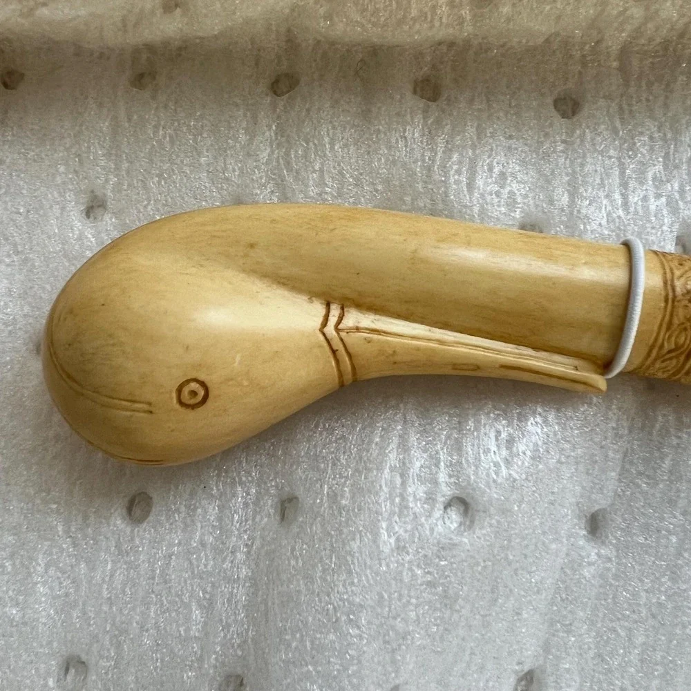 Crane or Swan Carved Handle Sheffield‎ Artek Cake Knife